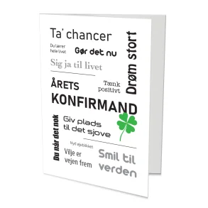 Dbl. kort, konfirmand wordle