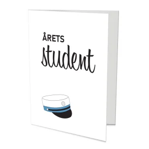 Dbl. kort, rets HF student (lysebl)