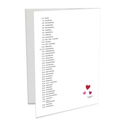 Dbl. kort, bryllupsdage