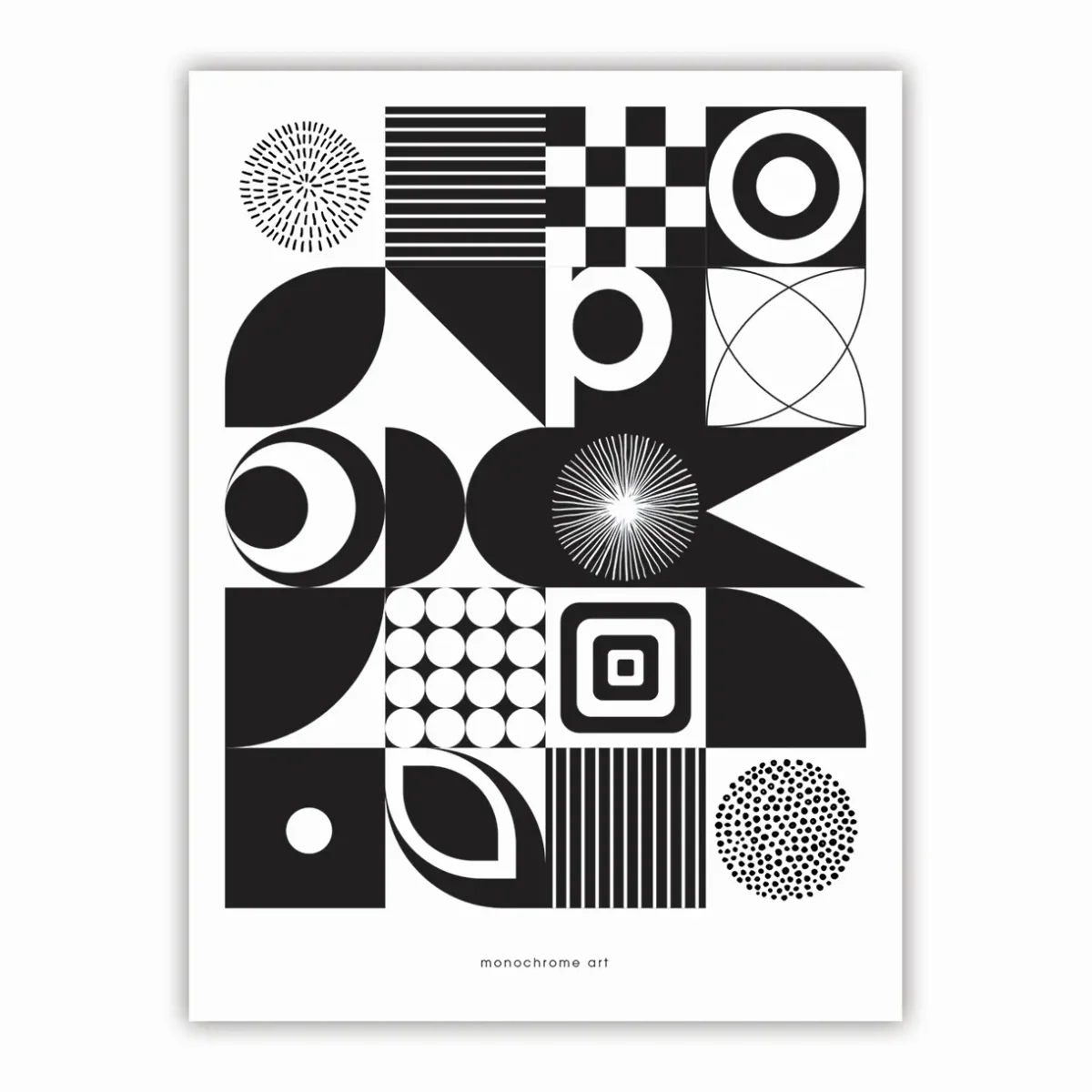 Kunst | Plakat | Sort/hvid | Monochrome art