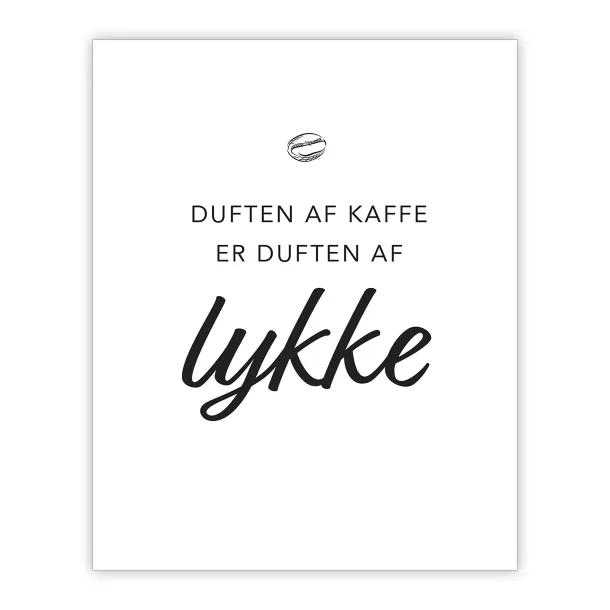 Tekst | Citat | Plakat Duften af kaffe