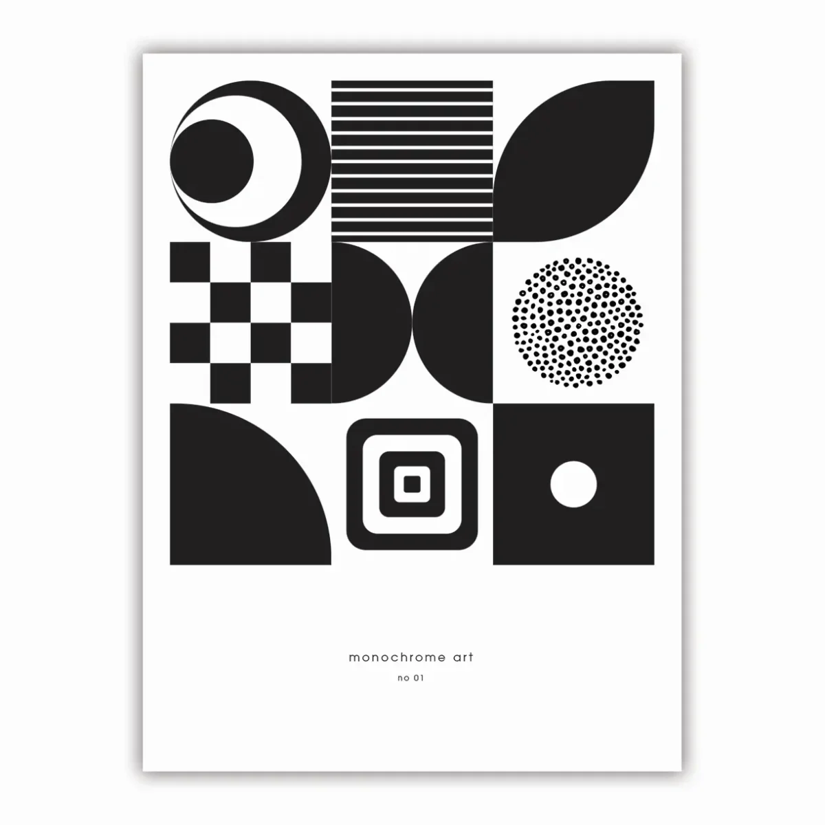 Kunst | Plakat | Sort/hvid | Monochrome 01