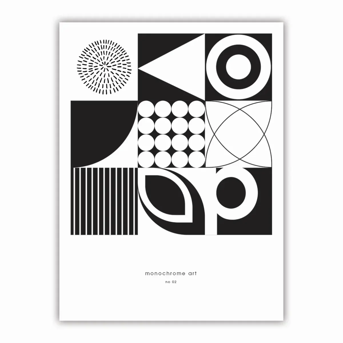 Kunst | Plakat | Sort/hvid | Monochrome 02