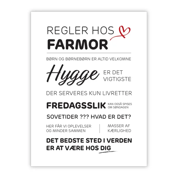 Regler hos farmor