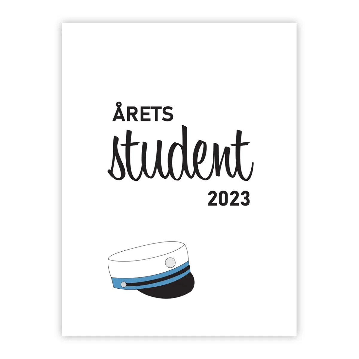 Årets HF (lyseblå) - Student/Job - papiplakater