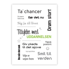 Tillykke med uddannelsen