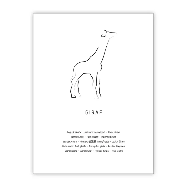 Giraf, streg