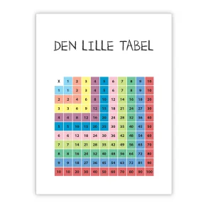 Den lille tabel, hvid