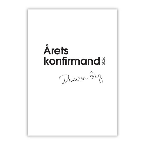 Konfirmand - dream big