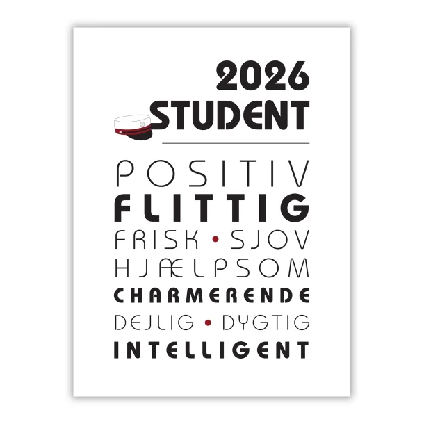Student ordliste, STX (rd)