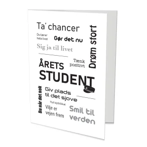 Dbl. kort, sort student